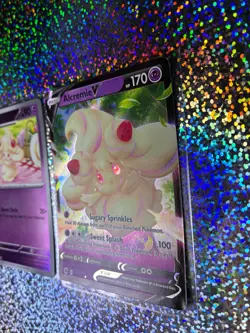 Pokemon TCG: Champions Path 022/073 Alcremie V; Reverse Holo 044/094 Alcremie - Image 4