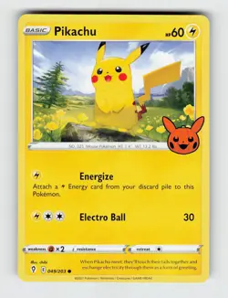 Pikachu 049/203 Common Evolving Skies Pokemon 2021 Lightly Played - Image 1