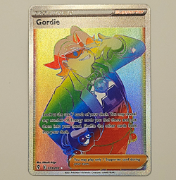 Pokemon TCG: Gordie 223/203 SWSH07 Evolving Skies Secret Rare Rainbow - Image 1