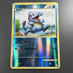 Totodile 86/123 Reverse Holo Pokemon HeartGold SoulSilver HP - Image 1