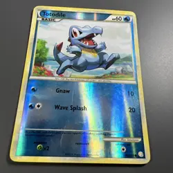 Totodile 86/123 Reverse Holo Pokemon HeartGold SoulSilver HP - Image 2