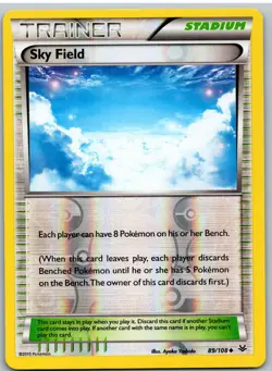 Sky Field 89/108 Uncommon Roaring Skies Pokemon Reverse Holo - Image 1