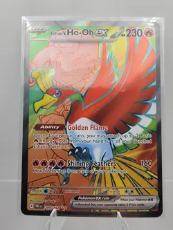 Ethan's Ho-Oh ex 209/182 SV10 Destined Rivals SIR Holo Pokemon — NM Pack Fresh - Image 1