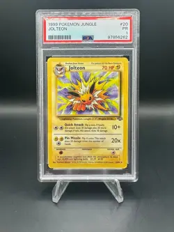 1999 Pokemon Jungle JOLTEON #20 PSA 1 - Image 1