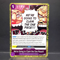 2024 ONE PIECE 500 YEARS IN THE FUTURE CLAIM ONE PIECE!!! OP07-077 (R) RARE - Image 1