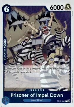 Prisoner of Impel Down OP16-042 Rare The Time of Battle One Piece Foil Near Mint - Image 1