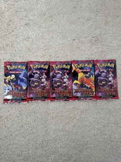 Pokemon TCG Destined Rivals Booster Pack Bundle - 5 Packs - Brand New, Sealed - Image 2