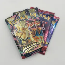 Pokemon Booster Pack Bundle 2x Ascended Heroes & 2x Destined Rivals Sealed TCG - Image 1