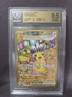 Pokemon Pikachu Ex Scarlet & Violet Surging Sparks #247 BGS 9.5 Gem Mint - Image 1