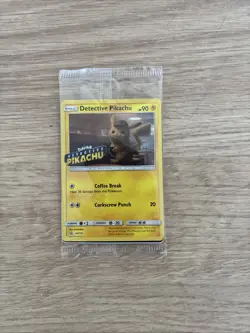 Pokemon TCG Detective Pikachu SM190 Stamped Promo Card English, Sealed - Image 1