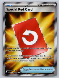 Special Red Card 113/086 Ultra Rare Chaos Rising Pokemon Holo Near Mint - Image 1