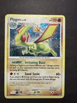 Pokemon 2007 Secret Wonders Flygon Holo Rare Card #5/132 MP-LP LV.60 - Image 1