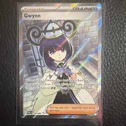 Pokemon TCG Gwynn 109/084 NM Full Art Card - Image 1