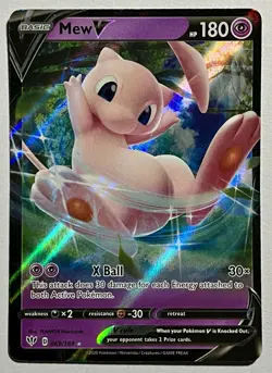 Mew V 069/189 (MP) Rare Sword & Shield: Darkness Ablaze 2020 Pokemon Card TCG - Image 1