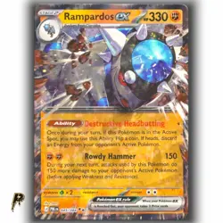 Pokemon Pitch Black Rampardos ex 045/084 Double Rare Holo Card NM - Image 1