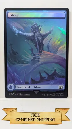 Magic The Gathering: 3x Final Fantasy (FIN) Full Art Foil Island - Image 2