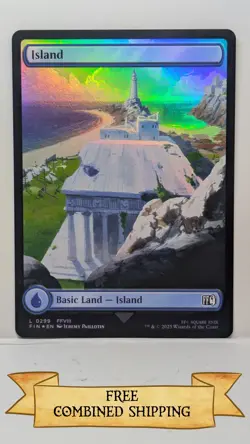 Magic The Gathering: 3x Final Fantasy (FIN) Full Art Foil Island - Image 3