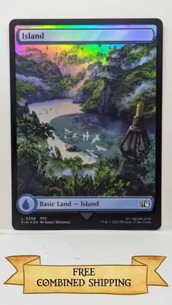 Magic The Gathering: 3x Final Fantasy (FIN) Full Art Foil Island - Image 4