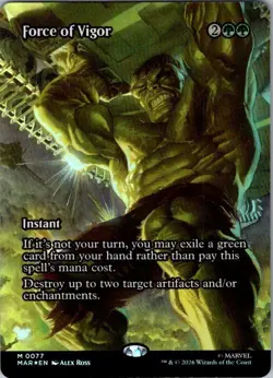 Force of Vigor (Borderless) 77 Magic: The Gathering Foil NM - Image 1