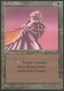 1x Heavy Play, English Regular Radjan Spirit Legends - Image 1