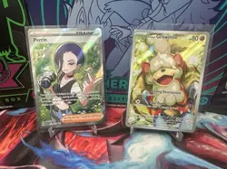 Pokemon TCG Hisuian Growlithe Illustration Rare And Perrin Full Art - Image 1
