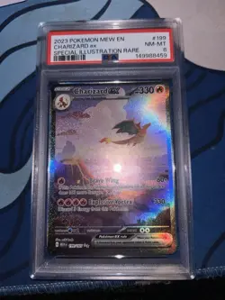Pokemon Charizard ex 199/165 Sv 151 SIR Holo 2023 EN PSA 8 Graded - Image 1