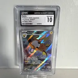 CGC 10 Raichu Sv2d Clay Burst #074/071 Japanese Holo Art Rare 2023 - Image 1