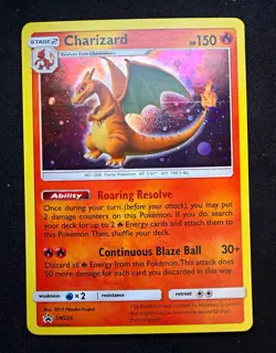 Charizard Pokemon TCG Promo Holo SM226 2019 NM Swirls - Image 1
