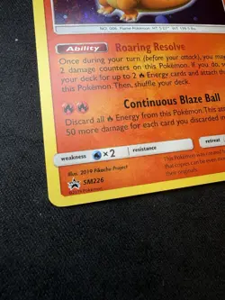 Charizard Pokemon TCG Promo Holo SM226 2019 NM Swirls - Image 3