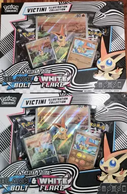 Pokemon TCG Black Bolt/White Flare Unova Victini Illustration Collection Box - Image 1