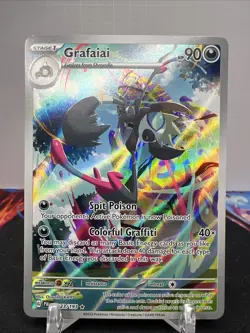 Pokemon TCG Grafaiai 223/193 Paldea Evolved Illustration Rare NM - Image 1