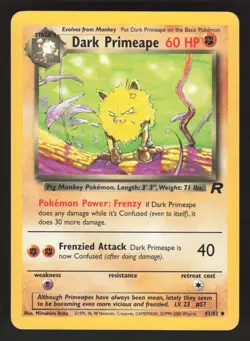 Dark Primeape 43/82 Pokemon TCG Team Rocket NM/VLP - Image 1