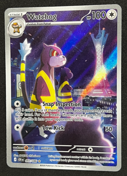Pokemon ME04: Chaos Rising #097/086 Watchog Illustration Rare NM/M - Image 1