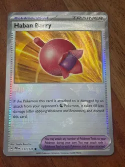 Pokemon TCG Haban Berry 111/131 Prismatic Evolutions (Poke Ball Pattern) - Image 1