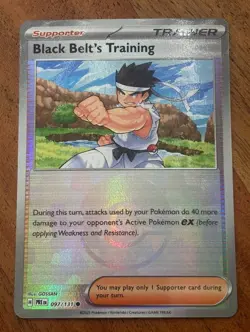Pokemon TCG Black Belt's Training 097/131 Prismatic Evolutions (Poke Ball) - Image 1