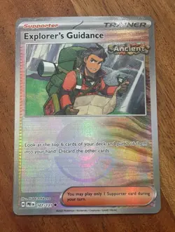 Pokemon TCG Explorer's Guidance 107/131 Prismatic Evolutions (Poke Ball Pattern) - Image 1