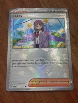 Pokemon TCG Lacey 114/131 Prismatic Evolutions (Poke Ball Pattern) - Image 1