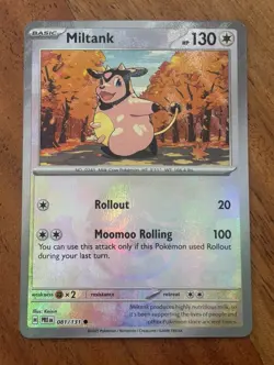 Pokemon TCG Miltank 081/131 Prismatic Evolutions (Poke Ball Pattern) - Image 1