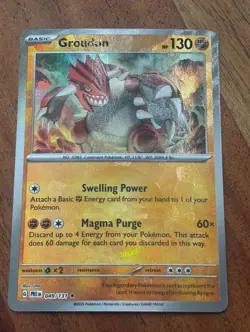 Pokemon TCG Groudon 049/131 Prismatic Evolutions (Poke Ball Pattern) - Image 1