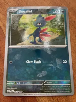 Pokemon TCG Sneasel 061/131 Prismatic Evolutions (Poke Ball Pattern) - Image 1