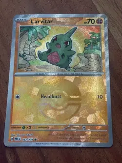 Pokemon TCG Larvitar 047/131 Prismatic Evolutions (Poke Ball Pattern) - Image 1
