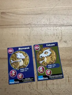Pokemon Burger King Cubone Marowak PokeTrivia Promo LP Mewtwo Strikes Back - Image 1