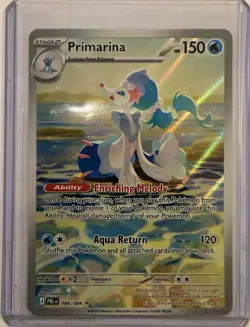 Primarina 088/084 Illustration Rare Pitch Black Pokemon Holo Near Mint - Image 1