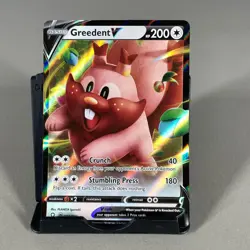 Greedent V 053/072 Holo V Rare Shining Fates Pokemon Near Mint - Image 1