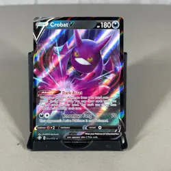 Crobat V 044/072 Holo V Rare Shining Fates Pokemon Near Mint - Image 1