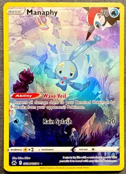 Pokemon TCG Manaphy GG06/GG70 Crown Zenith GG Holo UR Eng NM - Image 1
