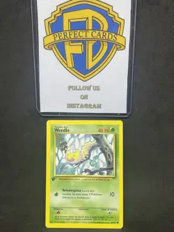 POKEMON SET BASE 1° EDIZIONE WEEDLE COMUNE 69/102 NM - Image 1