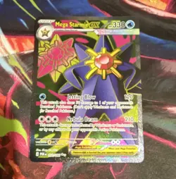 Pokemon GO Mega Starmie EX 102/088 Holo Full Art Ultra Rare Eng 330 HP MEGA - Image 1