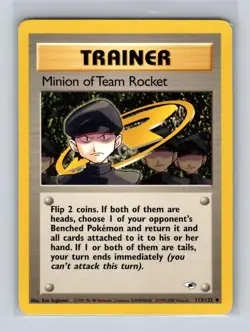 Minion of Team Rocket 113/132 Uncommon Gym Heroes Unlimited Pokemon MP - Image 1