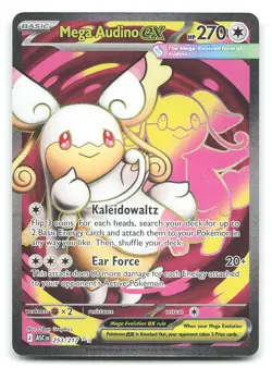Mega Audino ex ME: Ascended Heroes 253/217 Holo Ultra Rare Pokemon NM - Image 1